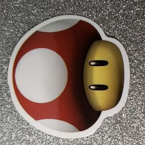 SUPER MARIO WATERPOOF Sticker Mushroom